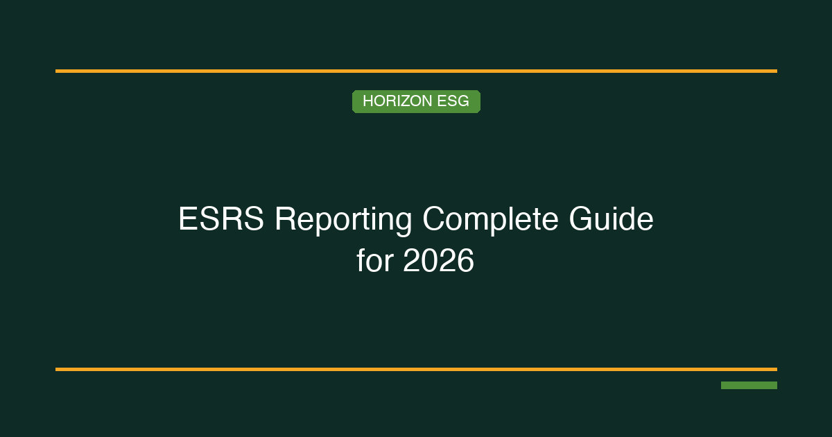 ESRS Reporting: Complete Guide for 2026